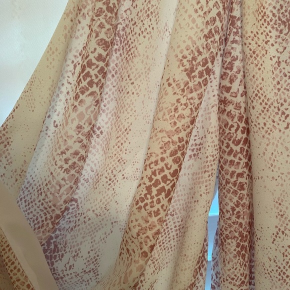 Worn Once! Pink Snake Skin Bodysuit - Picture 5 of 9